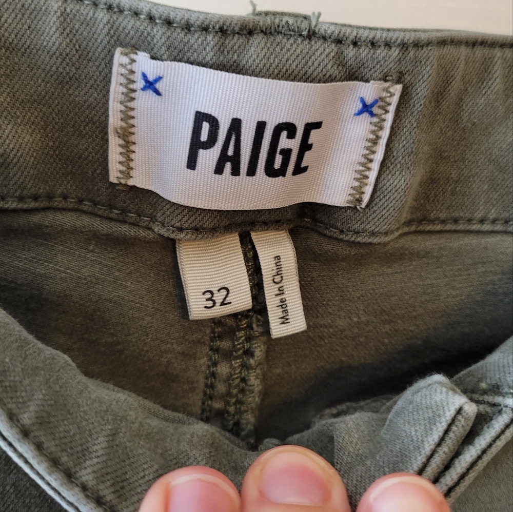 PAIGE jogger style cropped cuff pants - Picture 5 of 7